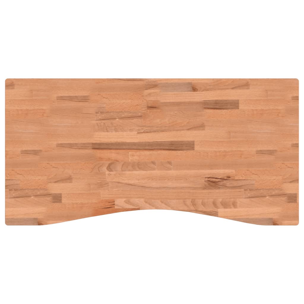 Blat de birou, 100x(45-50)x4 cm, lemn masiv de fag