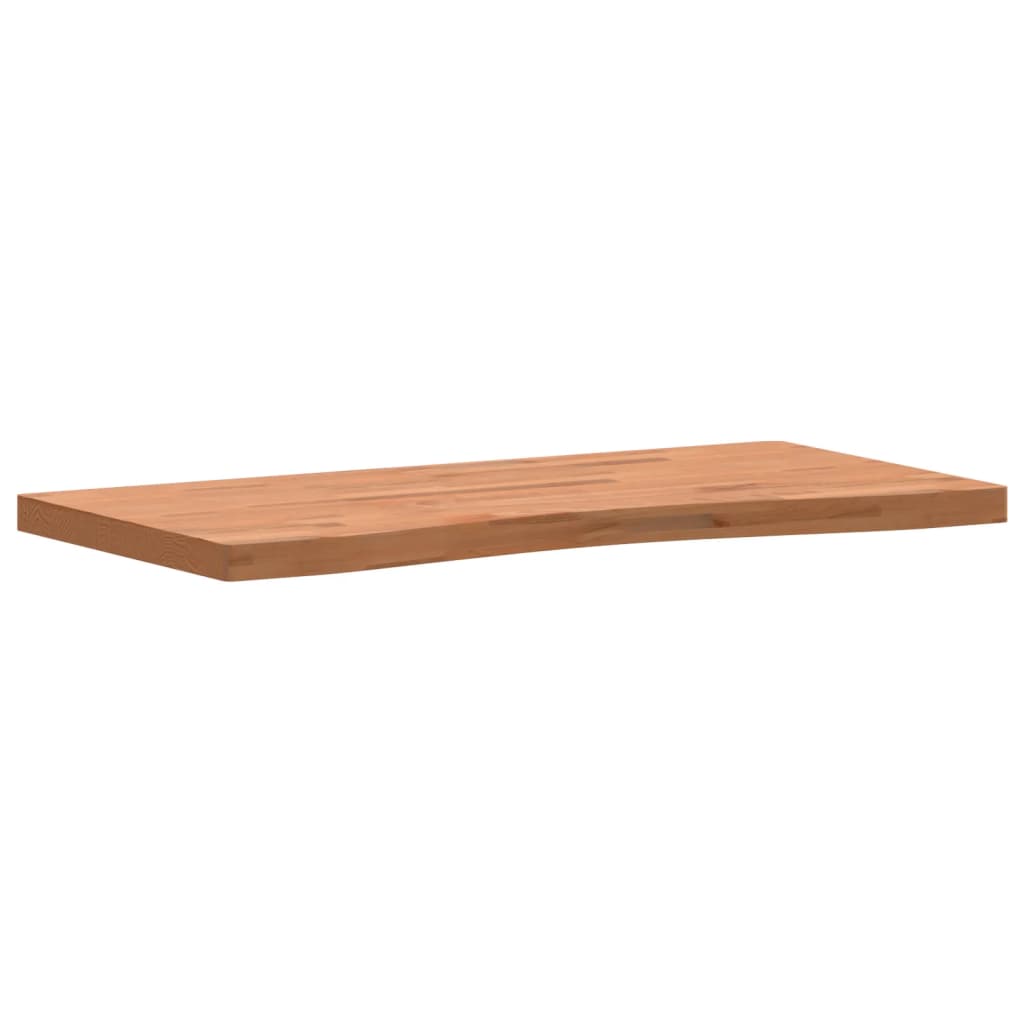 vidaXL Bureaublad 100x(45-50)x4 cm massief beukenhout afbeelding