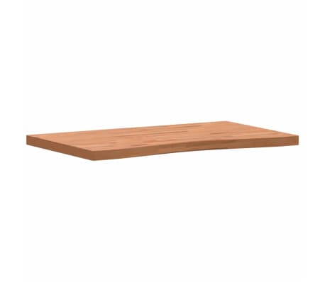 vidaXL Bordplate 100x(55-60)x4 cm heltre bøk