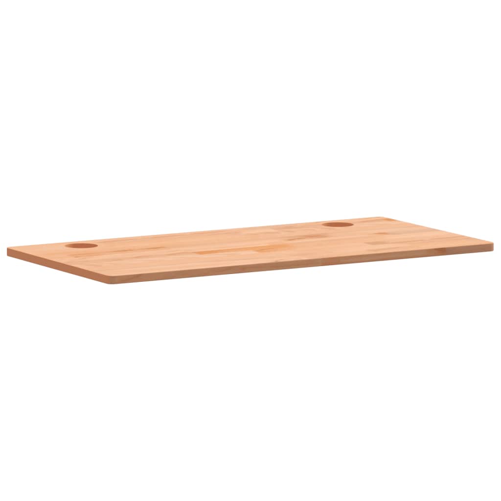 vidaXL Bureaublad 110x55x1,5 cm massief beukenhout afbeelding