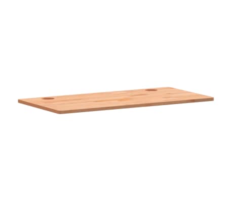 vidaXL Bureaublad 110x55x1,5 cm massief beukenhout