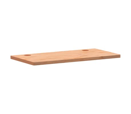 vidaXL Bureaublad 110x55x2,5 cm massief beukenhout