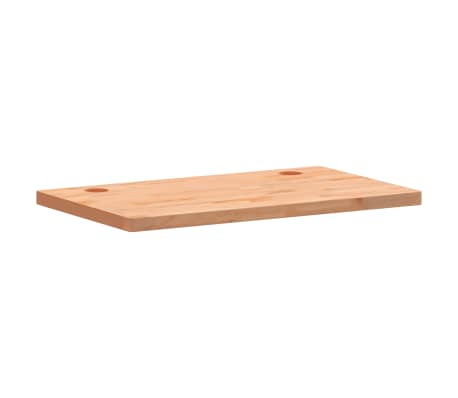 vidaXL Tablero de escritorio madera maciza de haya 100x60x4 cm
