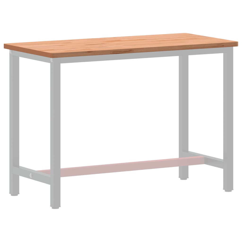vidaXL Bureaublad 115x55x2,5 cm massief beukenhout afbeelding