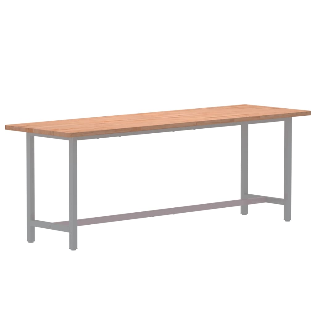 vidaXL Bureaublad 180x55x2,5 cm massief beukenhout afbeelding
