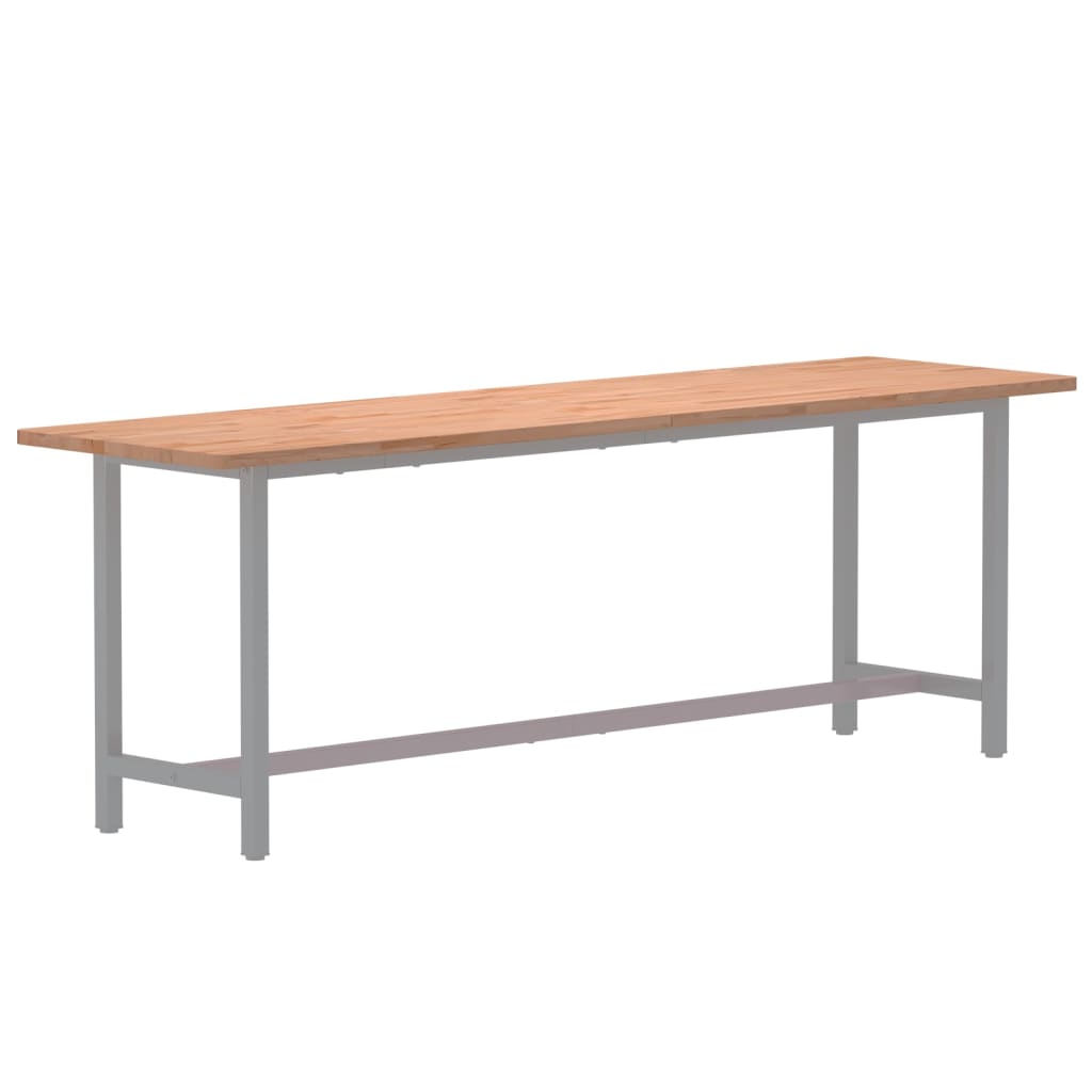 vidaXL Bureaublad 200x55x2,5 cm massief beukenhout afbeelding