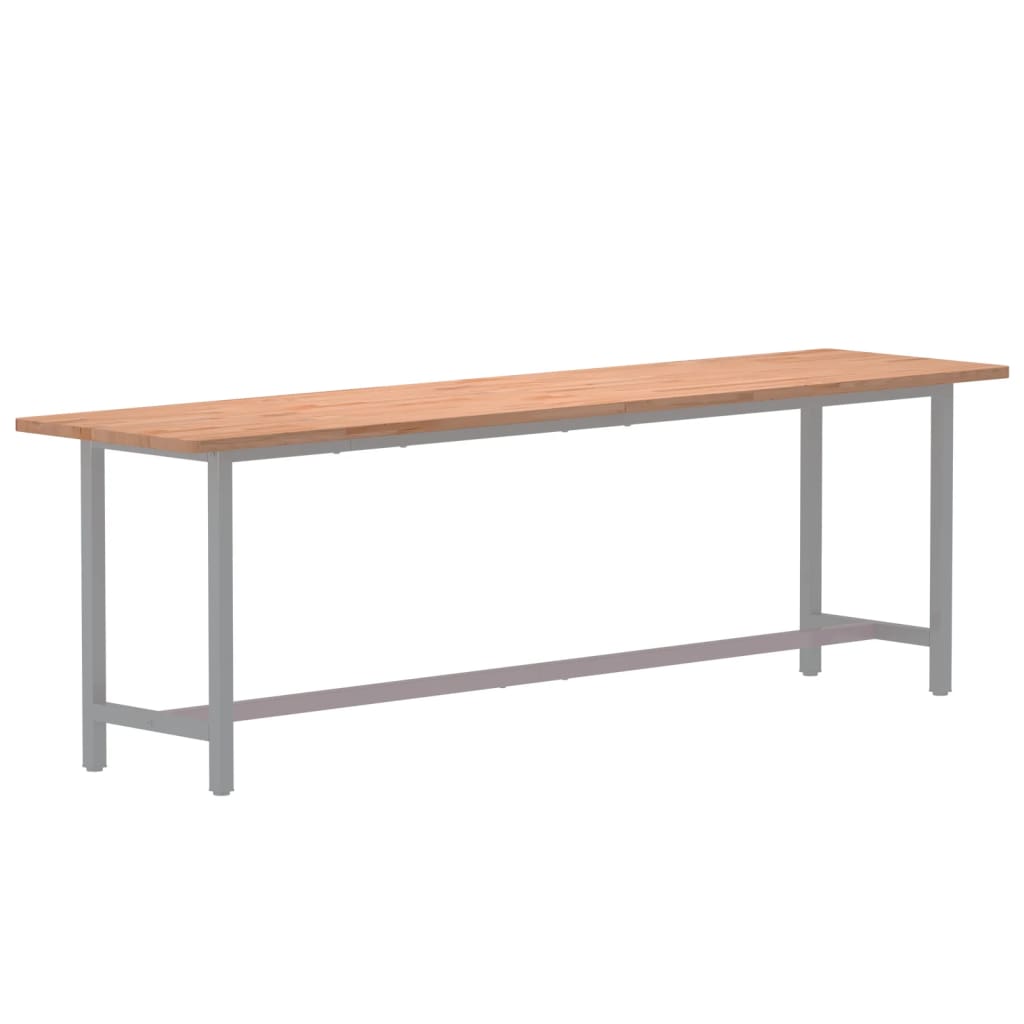 vidaXL Bureaublad 220x55x2,5 cm massief beukenhout afbeelding