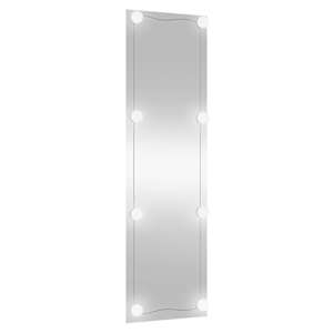 Nástěnné zrcadlo s LED osvětlením 30 x 100 cm sklo obdélníkové - obrázek 4