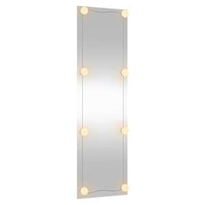Nástěnné zrcadlo s LED osvětlením 30 x 100 cm sklo obdélníkové - obrázek 5