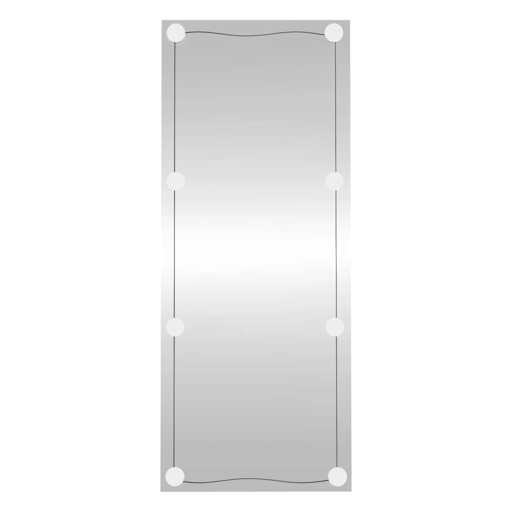 Specchio da Parete con Luci LED 40×100 cm Vetro Rettangolare