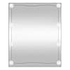 vidaXL seinapeegel LED-tuledega, 50x60 cm, klaas, ristk&uuml;lik