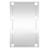 vidaXL seinapeegel LED-tuledega, 50x80 cm, klaas, ristk&uuml;lik