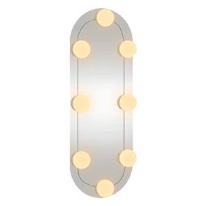 Nástěnné zrcadlo s LED osvětlením 15 x 40 cm sklo oválné - obrázek 4