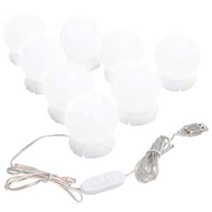 Nástěnné zrcadlo s LED osvětlením 30 x 70 cm sklo oválné - obrázek 13