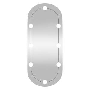 Nástěnné zrcadlo s LED osvětlením 30 x 70 cm sklo oválné - obrázek 5