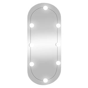 Nástěnné zrcadlo s LED osvětlením 35 x 80 cm sklo oválné - obrázek 2