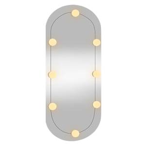 Nástěnné zrcadlo s LED osvětlením 35 x 80 cm sklo oválné - obrázek 4