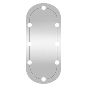 Nástěnné zrcadlo s LED osvětlením 35 x 80 cm sklo oválné - obrázek 5
