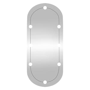 Nástěnné zrcadlo s LED osvětlením 45 x 100 cm sklo oválné - obrázek 5