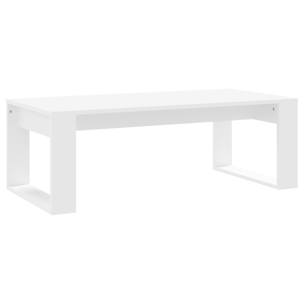 Image of vidaXL Coffee Table White 102x50x35 cm Engineered Wood