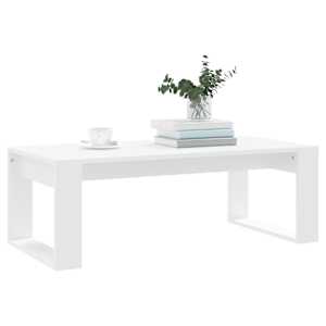 Konferenční stolek bílý 102 x 50 x 35 cm kompozitní dřevo - obrázek 3