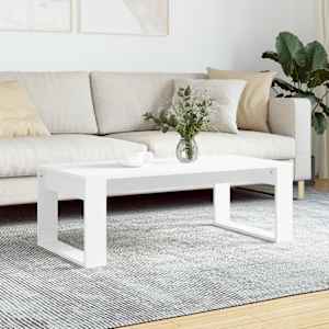 Konferenční stolek bílý 102 x 50 x 35 cm kompozitní dřevo