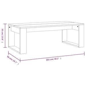 Konferenční stolek betonově šedý 102x50x35 cm kompozitní dřevo - obrázek 9
