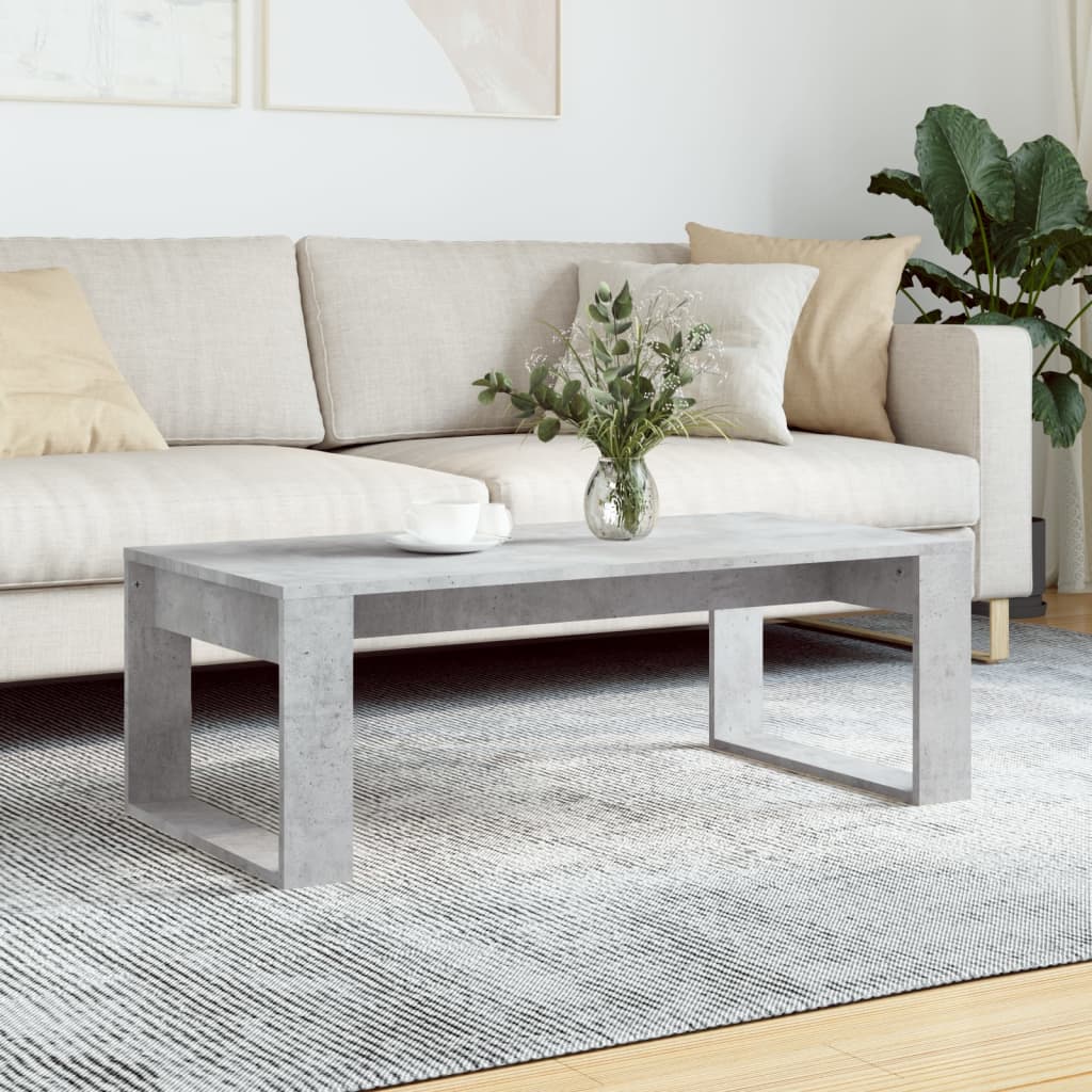 vidaXL sofabord 102x50x35 cm konstrueret træ betongrå