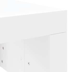 Konferenční stolek bílý 102 x 50 x 36 cm kompozitní dřevo - obrázek 7