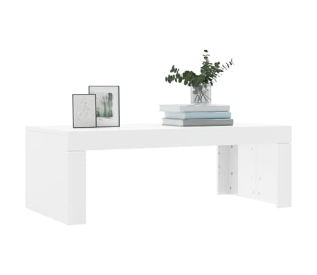 vidaXL Salongbord høyglans hvit 102x50x36 cm konstruert tre