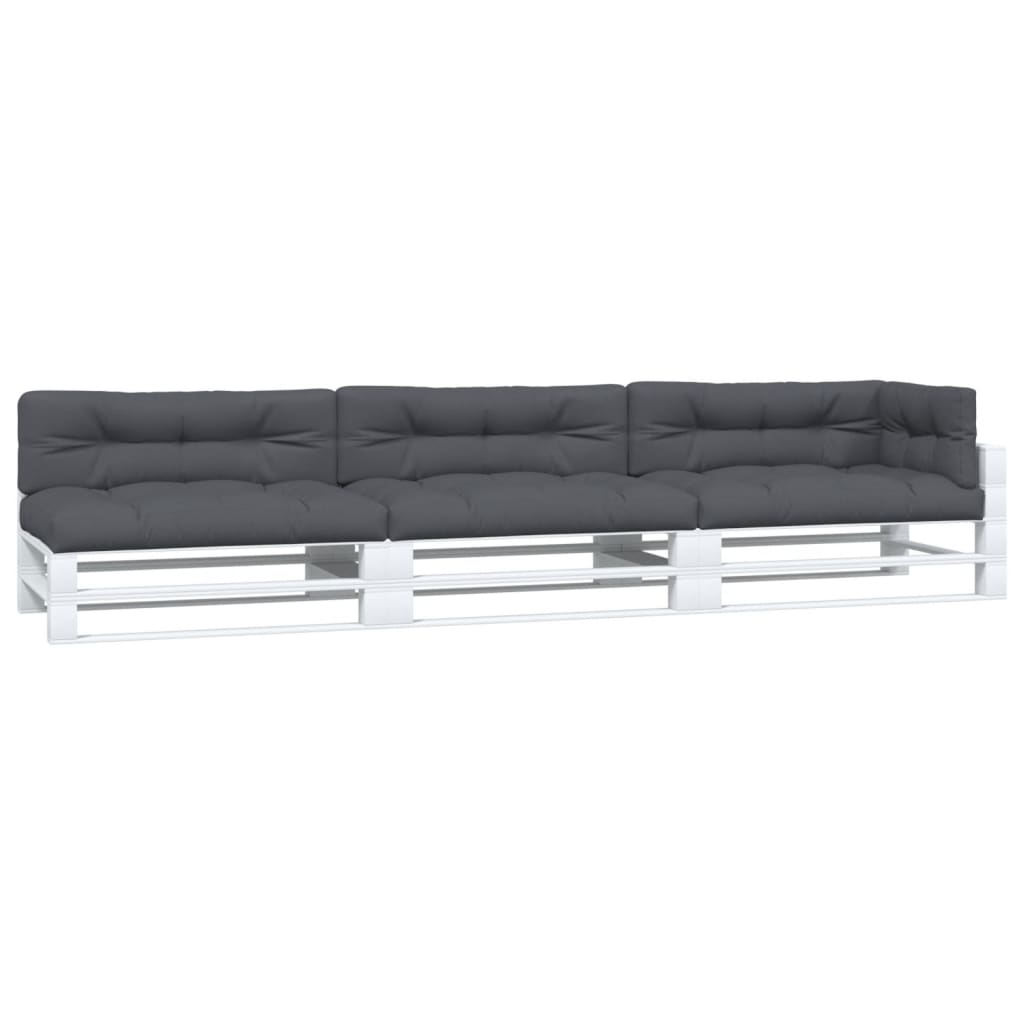 vidaXL Palletkussens 7 st stof antracietkleurig afbeelding
