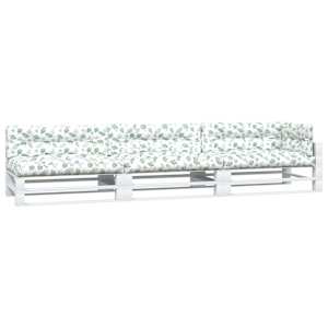 vidaXL Cojines para pal&eacute;s 7 piezas tela estampado de hojas