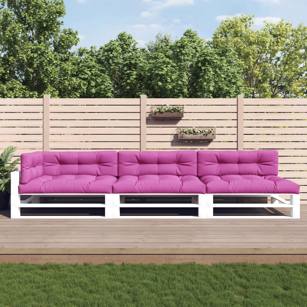 vidaXL pallehynder 7 stk. stof pink