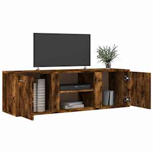 TV skříňka kouřový dub 120 x 34 x 37 cm kompozitní dřevo - obrázek 3
