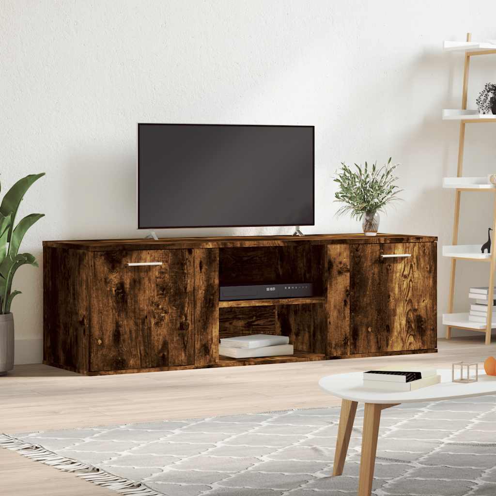 vidaXL TV-Schrank Räuchereiche 120x34x37 cm Holzwerkstoff