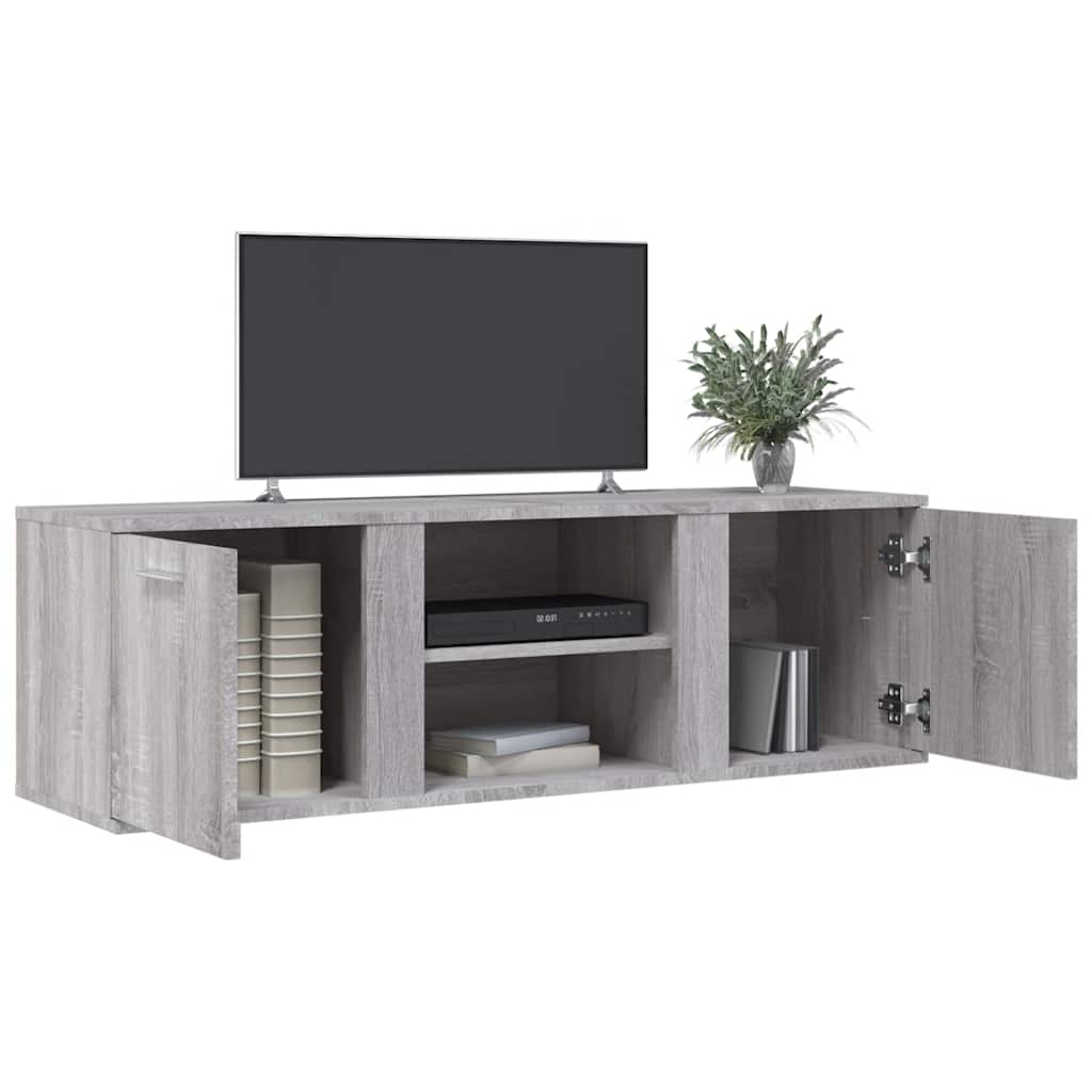 vidaXL Tv-meubel 120x34x37 cm bewerkt hout grijs sonoma eikenkleurig afbeelding