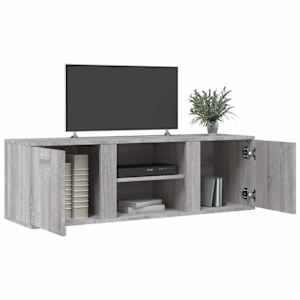 TV skříňka šedá sonoma 120 x 34 x 37 cm kompozitní dřevo - obrázek 3