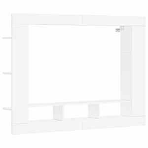 TV skříňka bílá 152 x 22 x 113 cm kompozitní dřevo - obrázek 2