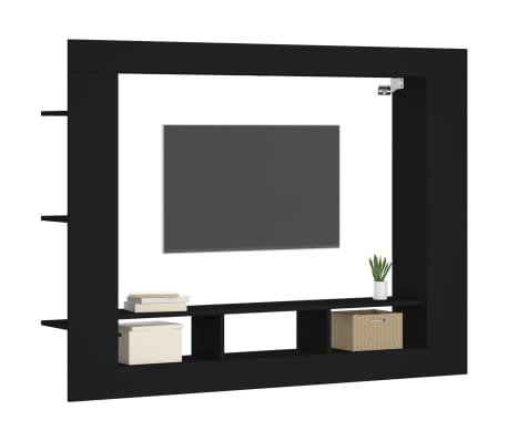 vidaXL TV ormarić crni 152 x 22 x 113 cm od konstruiranog drva