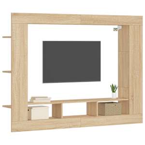 TV skříňka dub sonoma 152 x 22 x 113 cm kompozitní dřevo - obrázek 3