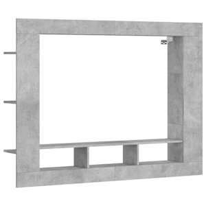 TV skříňka betonově šedá 152 x 22 x 113 cm kompozitní dřevo - obrázek 2