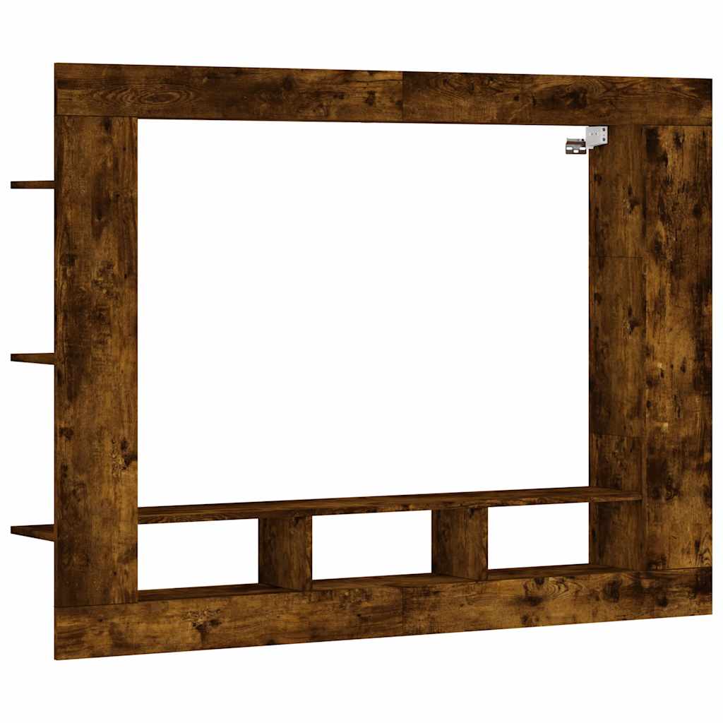 E-shop vidaXL TV skrinka dymový dub 152x22x113 cm kompozitné drevo