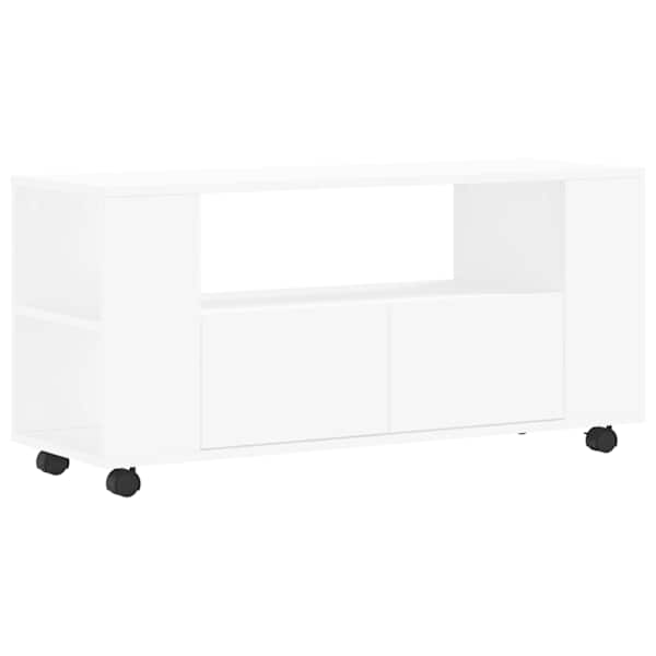 vidaXL telerikapp, valge, 102 x 34,5 x 43 cm, tehispuit