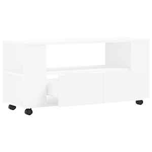 TV skříňka bílá 102 x 34,5 x 43 cm kompozitní dřevo - obrázek 5