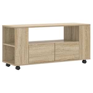 TV skříňka dub sonoma 102 x 34,5 x 43 cm kompozitní dřevo - obrázek 2