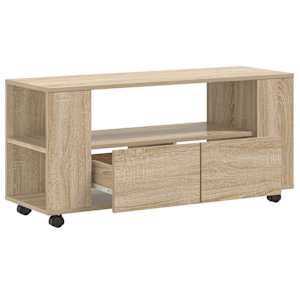 TV skříňka dub sonoma 102 x 34,5 x 43 cm kompozitní dřevo - obrázek 4