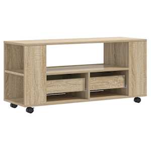 TV skříňka dub sonoma 102 x 34,5 x 43 cm kompozitní dřevo - obrázek 7