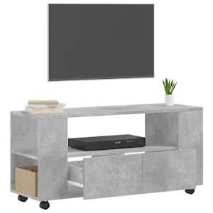 TV skříňka betonově šedá 102 x 34,5 x 43 cm kompozitní dřevo - obrázek 4