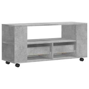 TV skříňka betonově šedá 102 x 34,5 x 43 cm kompozitní dřevo - obrázek 8