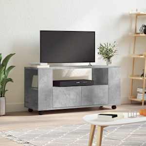 TV skříňka betonově šedá 102 x 34,5 x 43 cm kompozitní dřevo - obrázek 1